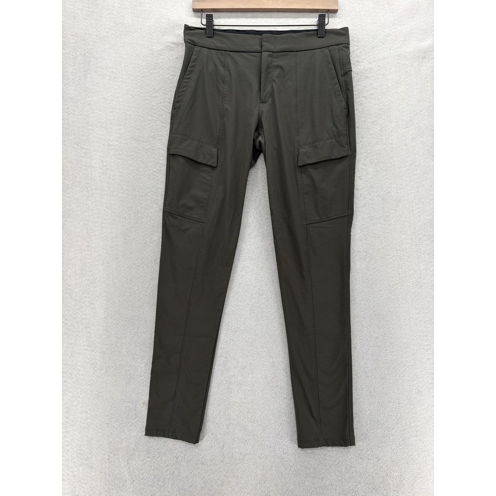 Athleta Wander Utility Pants Womens 6 Green Nylon Stretch Pockets Hiking Travel